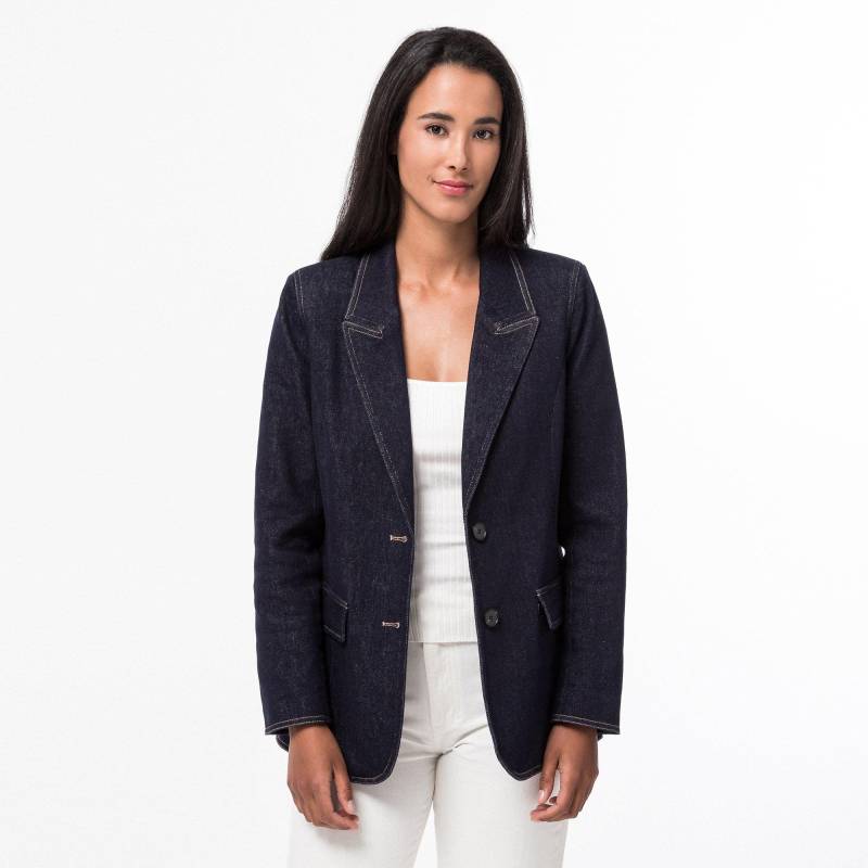 Blazer Damen Blau Denim Dunkel S von CO'COUTURE