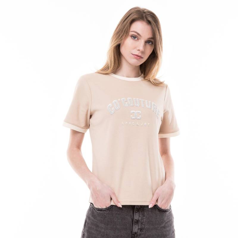 T-shirt Damen Taupe L von CO'COUTURE