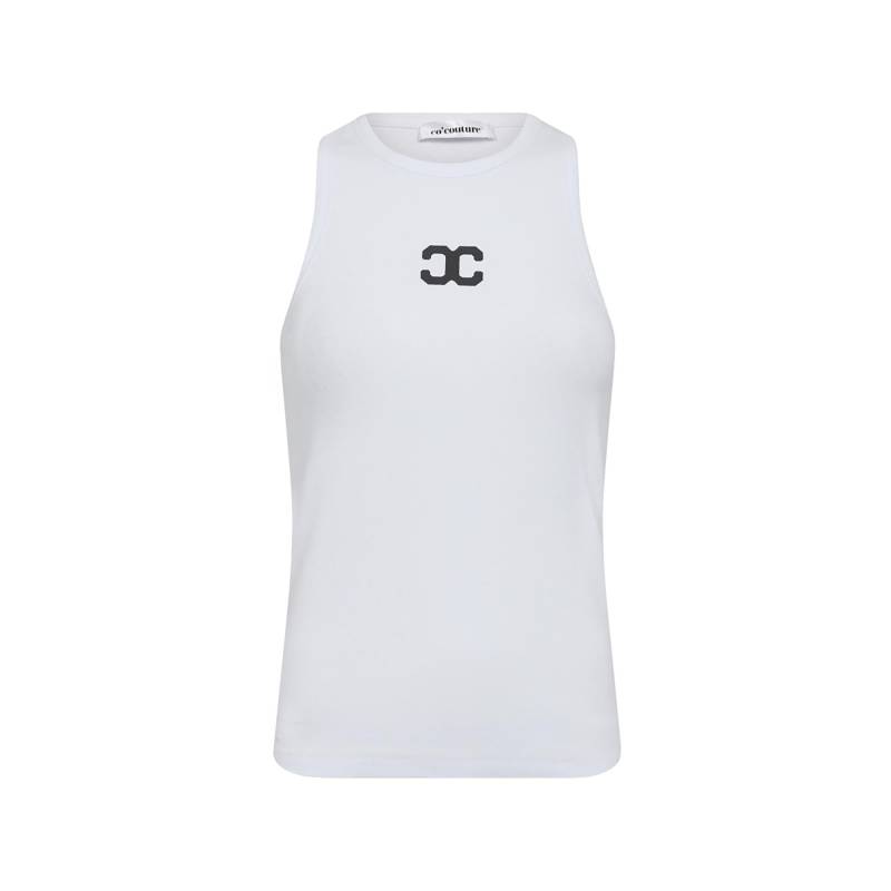 Tank Top Damen Weiss L von CO'COUTURE