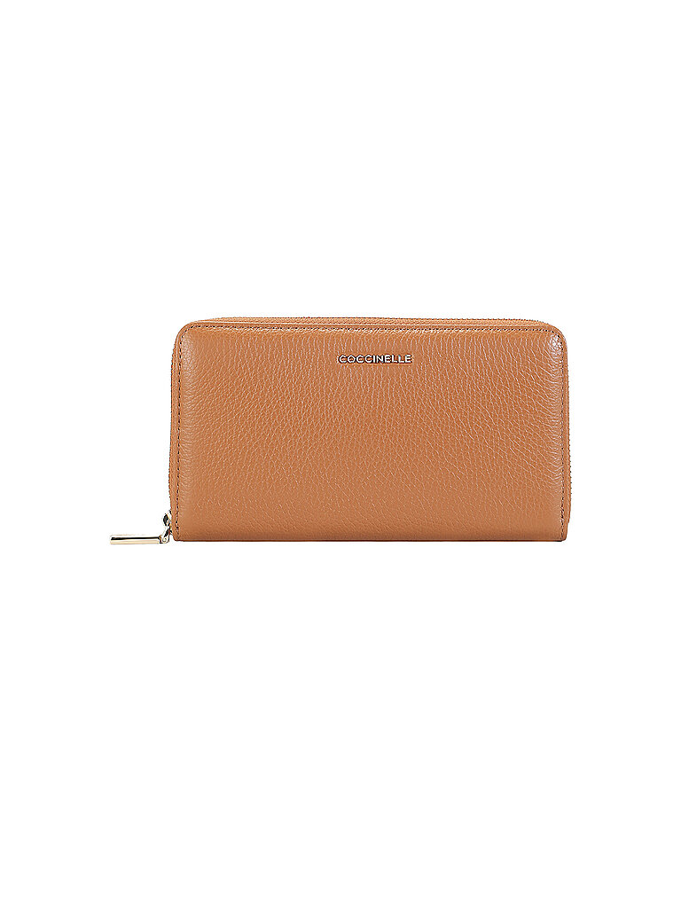 COCCINELLE Geldbörse METALLIC SOFT camel von COCCINELLE
