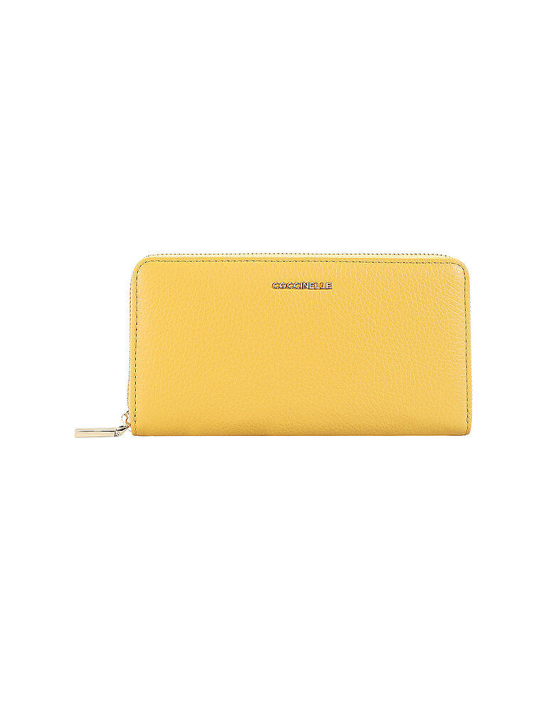 COCCINELLE Geldbörse METALLIC SOFT gelb von COCCINELLE