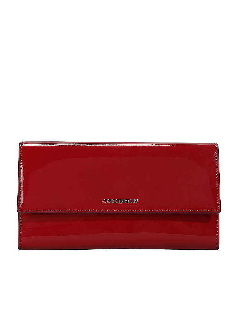 COCCINELLE Ledertasche - Mini Bag METALLIC PATEND rot von COCCINELLE