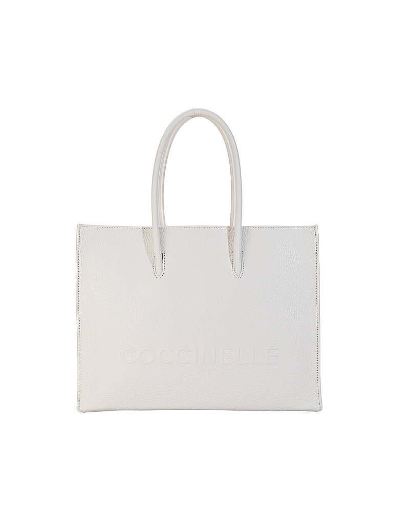 COCCINELLE Ledertasche - Tote Bag COCCINELLEMYRTHA MAXI LOG weiss von COCCINELLE