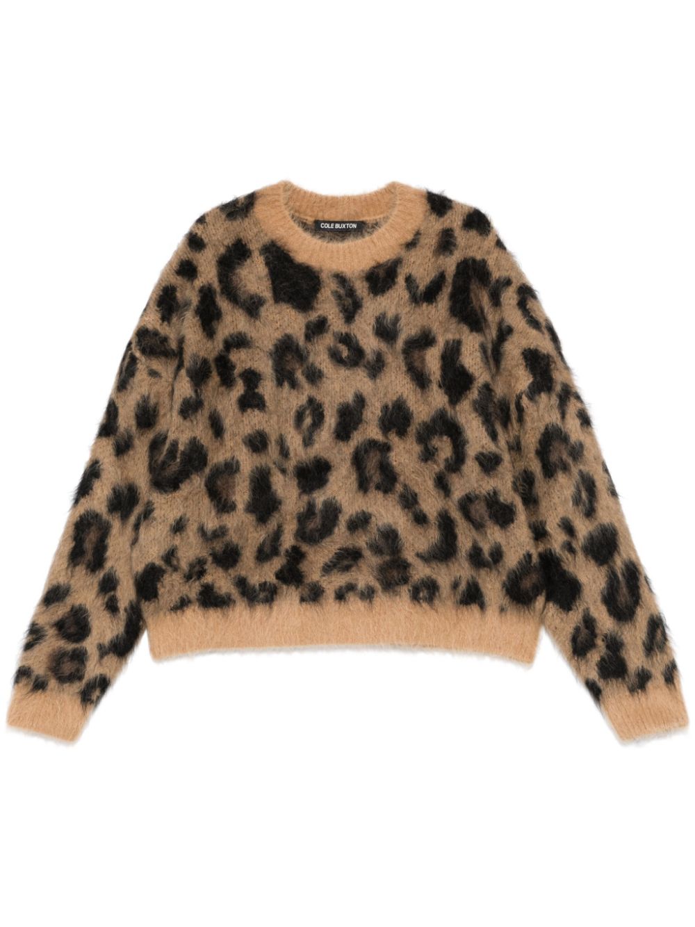 COLE BUXTON leopard sweater - Brown von COLE BUXTON