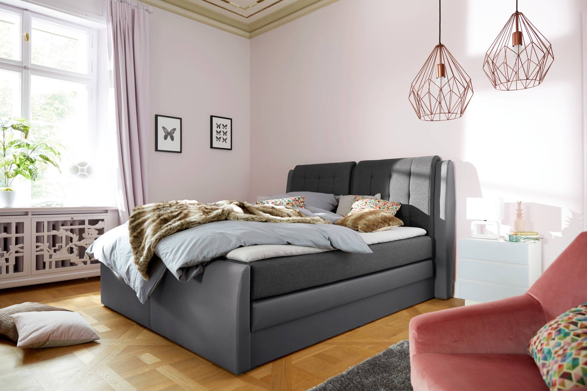 COLLECTION AB Boxspringbett »Rubene«, inkl. Bettkasten und Topper von COLLECTION AB