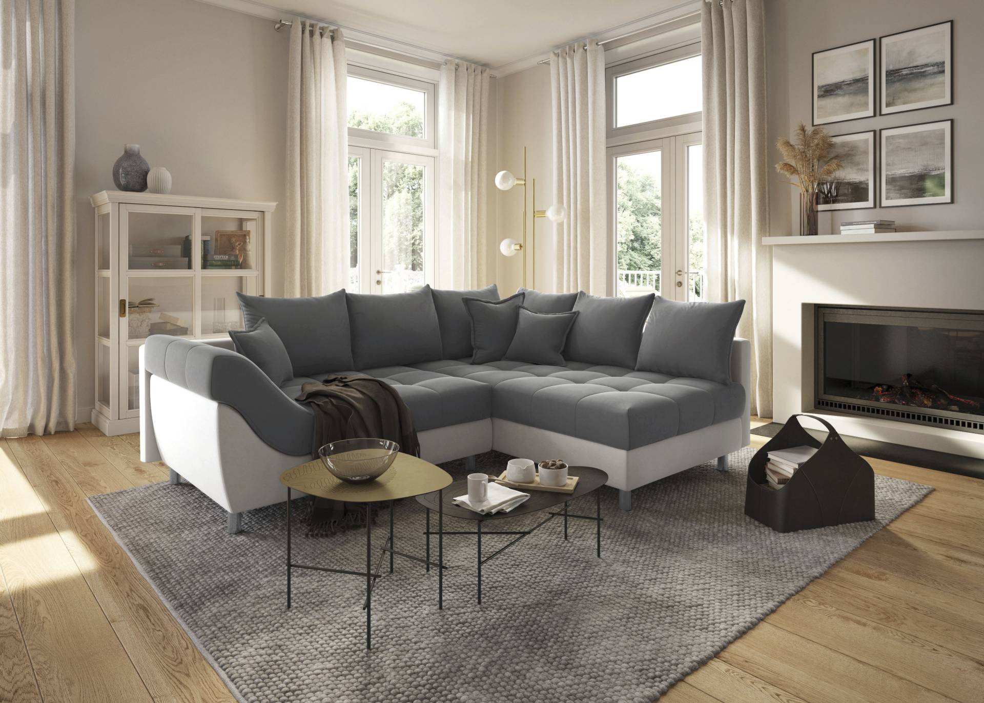 COLLECTION AB Ecksofa Joseli, mit Zier- und Rückenkissen, komfortable Schanzen-Armlehne COLLECTION AB Ecksofa Joseli, mit Zier- und Rückenkissen, komfortable Schanzen-Armlehne von COLLECTION AB