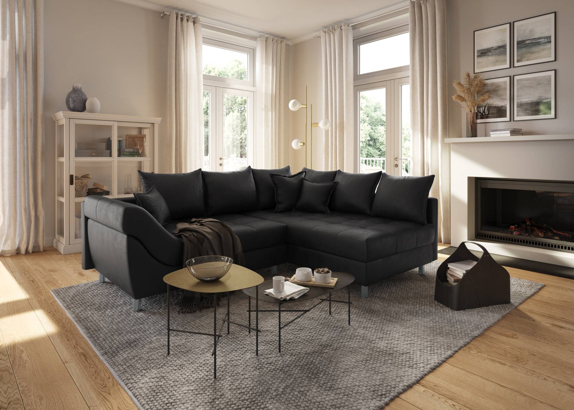 COLLECTION AB Ecksofa Joseli, mit Zier- und Rückenkissen, komfortable Schanzen-Armlehne COLLECTION AB Ecksofa Joseli, mit Zier- und Rückenkissen, komfortable Schanzen-Armlehne von COLLECTION AB
