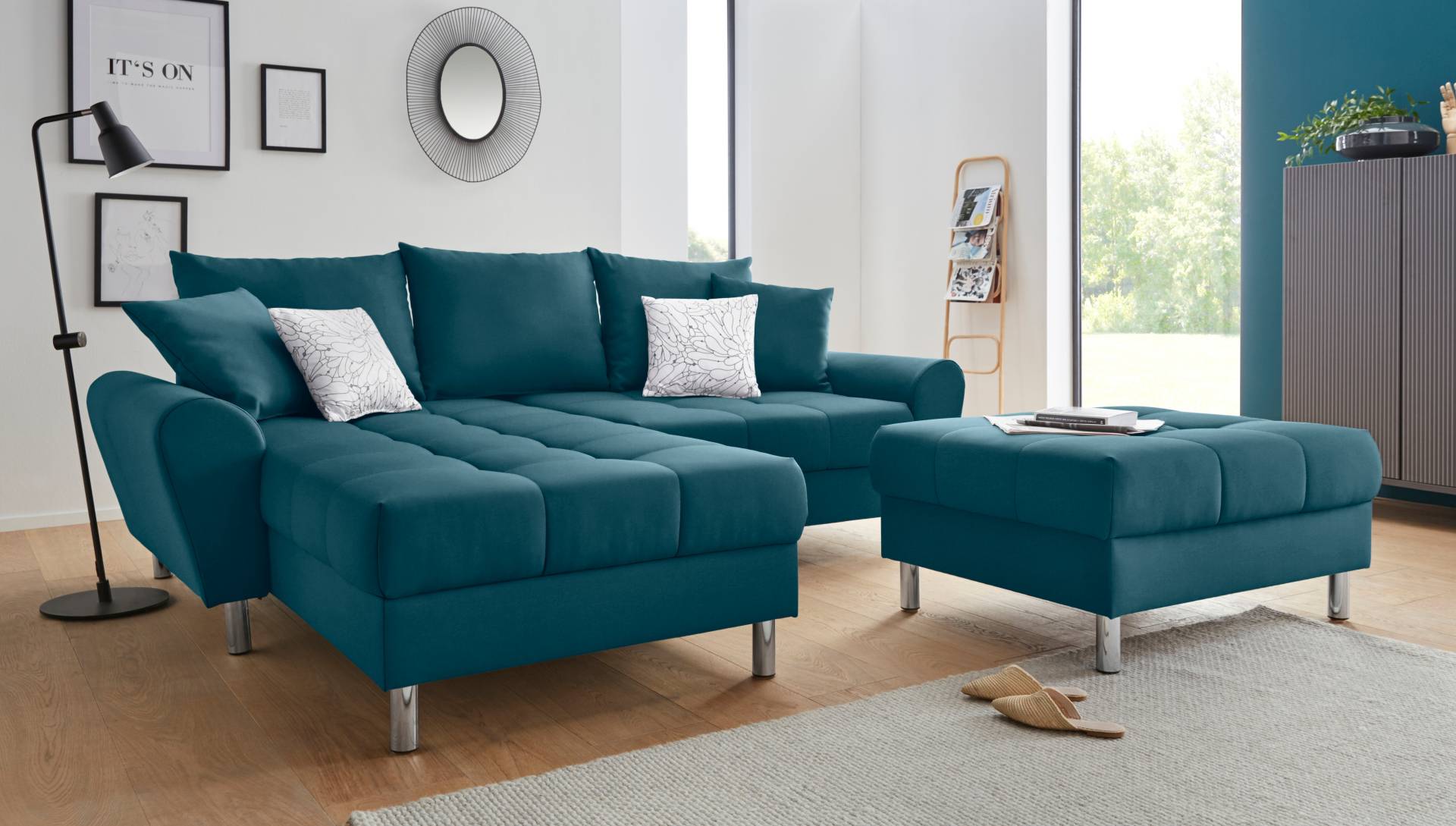COLLECTION AB Ecksofa »Rada L-Form«, inklusive Hocker, Bettfunktion und Federkern COLLECTION AB Ecksofa »Rada L-Form«, inklusive Hocker, Bettfunktion und Federkern von COLLECTION AB