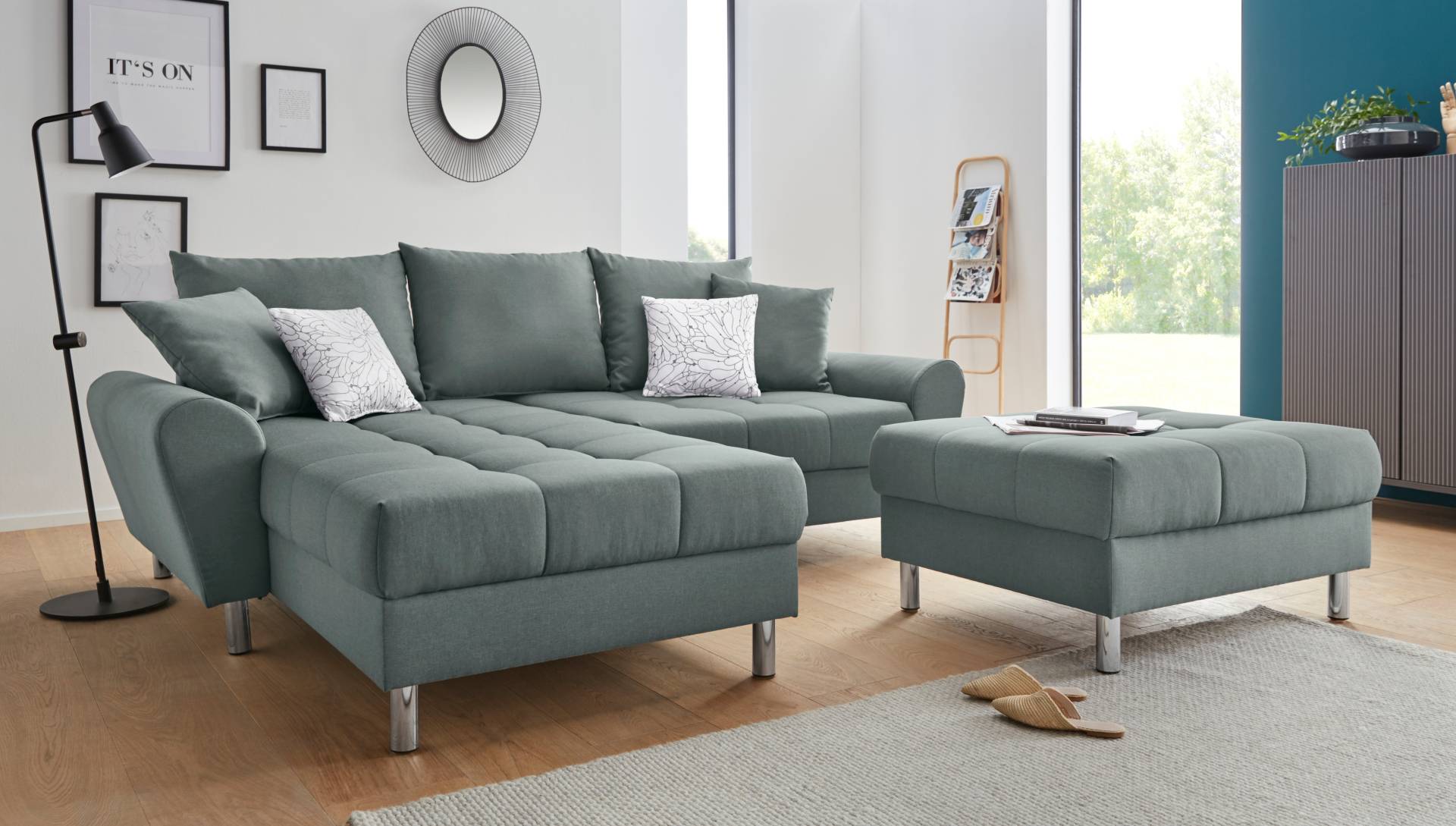 COLLECTION AB Ecksofa »Rada L-Form«, inklusive Hocker, Bettfunktion und Federkern COLLECTION AB Ecksofa »Rada L-Form«, inklusive Hocker, Bettfunktion und Federkern von COLLECTION AB