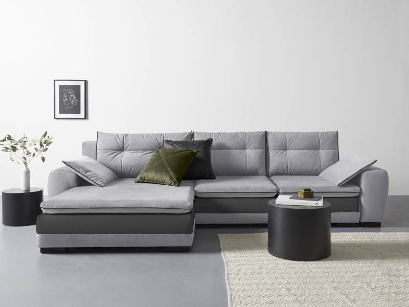 COLLECTION AB Ecksofa »Alanya L-Form«, mit 7 Kissen, wahlweise mit Bettfunktion und Bettkasten von COLLECTION AB