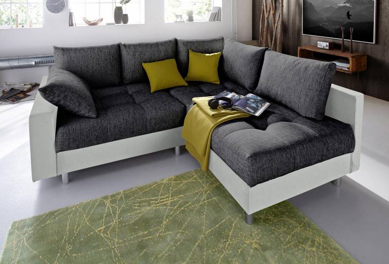 COLLECTION AB Ecksofa »Antonia L-Form«, mit Federkern und zusätzlichem Hocker von COLLECTION AB