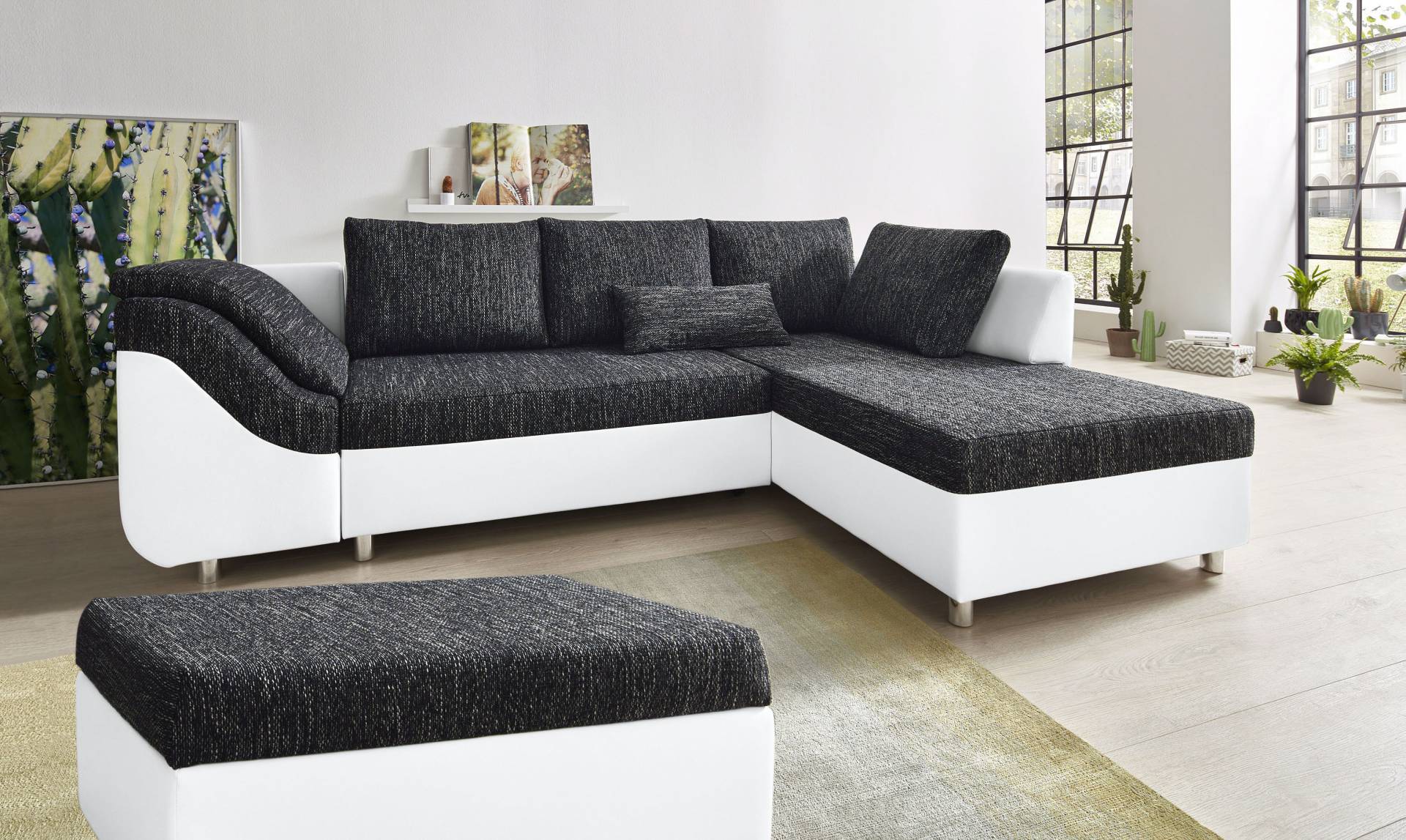 COLLECTION AB Ecksofa Sally L-Form, mit und ohne Bettfunktion, inklusive loser Rücken- und Zierkissen von COLLECTION AB