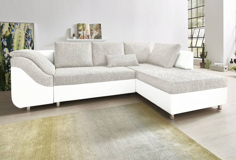 COLLECTION AB Ecksofa Sally L-Form, mit und ohne Bettfunktion, inklusive loser Rücken- und Zierkissen von COLLECTION AB