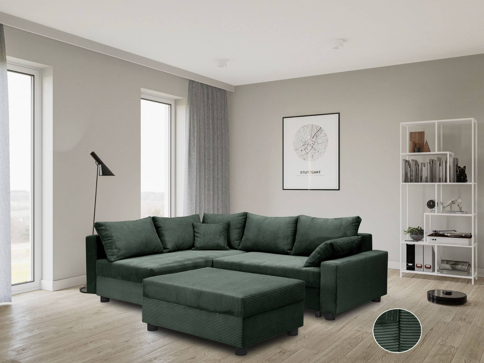 COLLECTION AB Ecksofa »Parma L-Form«, mit Schlaffunktion und Bettkasten, inklusive Kissen, Bonellfederkern von COLLECTION AB