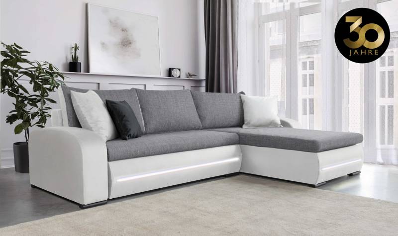 COLLECTION AB Ecksofa »Wind L-Form«, inkl. Schlaffunktion und Bettkasten, frei im Raum stellbar von COLLECTION AB