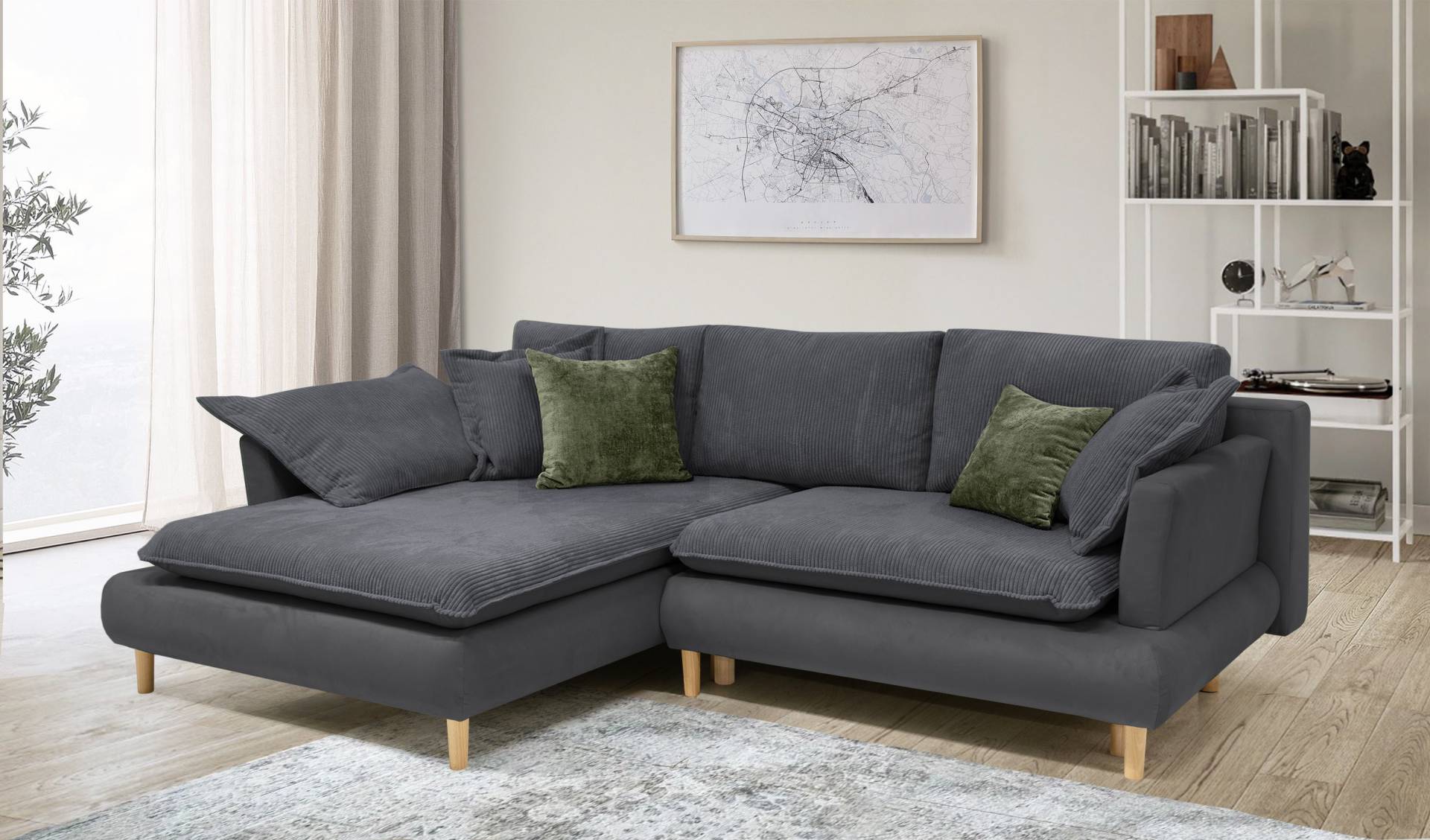 COLLECTION AB Ecksofa »Mandela L-Form«, mit Bettfunktion und Bettkasten von COLLECTION AB