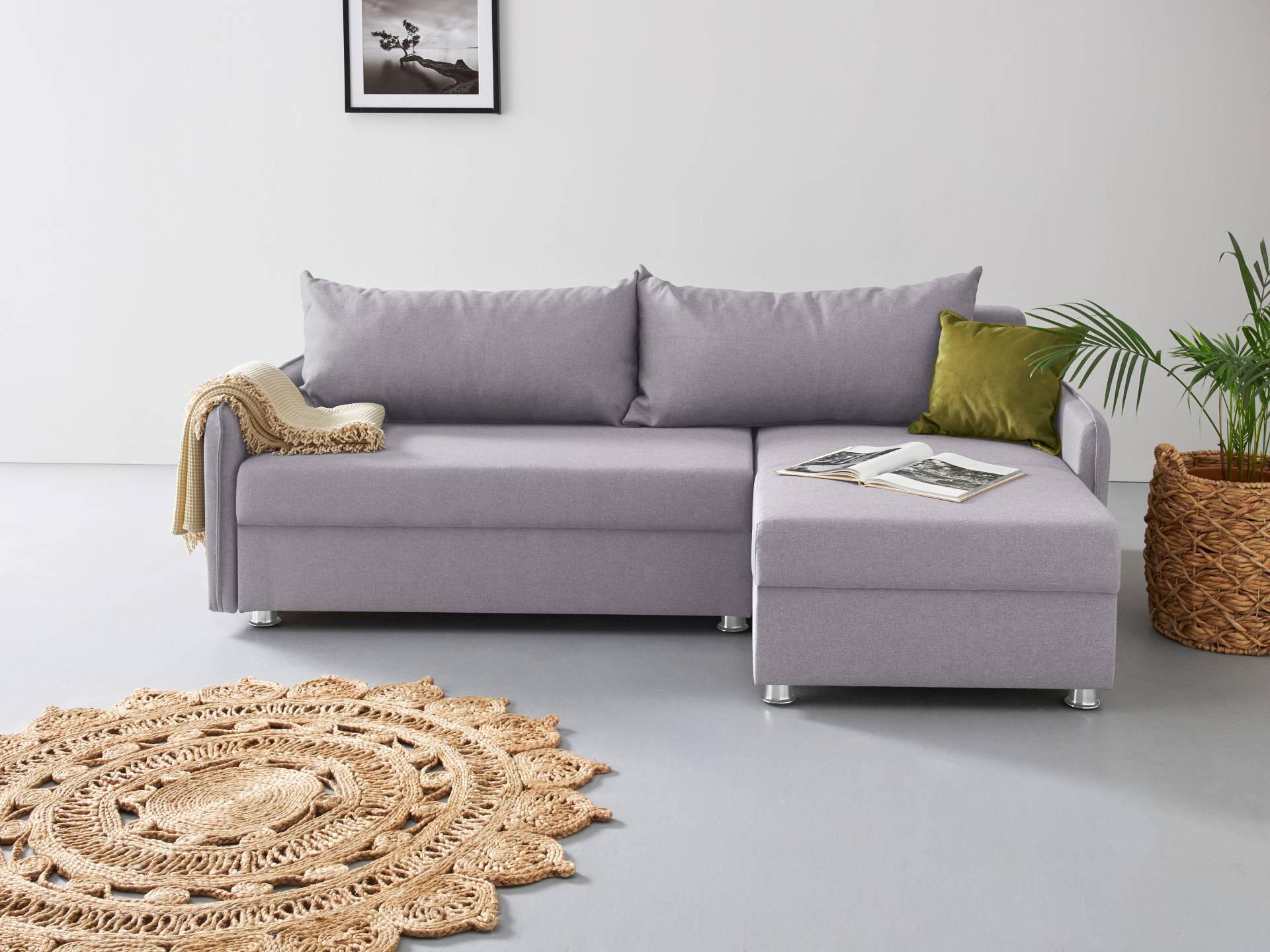 COLLECTION AB Ecksofa »Sunny L-Form«, inkl. Bettfunktion und Bettkasten von COLLECTION AB