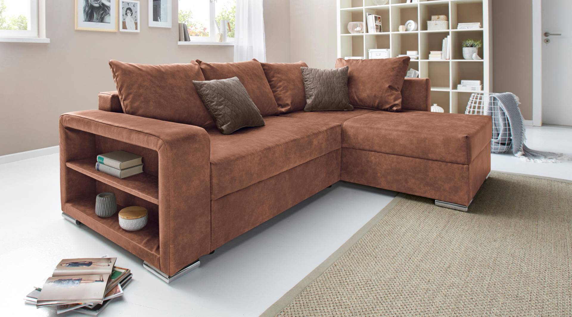 COLLECTION AB Ecksofa »John L-Form«, inklusive Bettfunktion und Bettkasten von COLLECTION AB