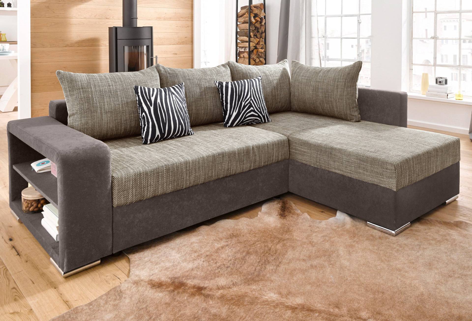 COLLECTION AB Ecksofa »John L-Form«, mit Bettfunktion, wahlweise mit Federkern von COLLECTION AB