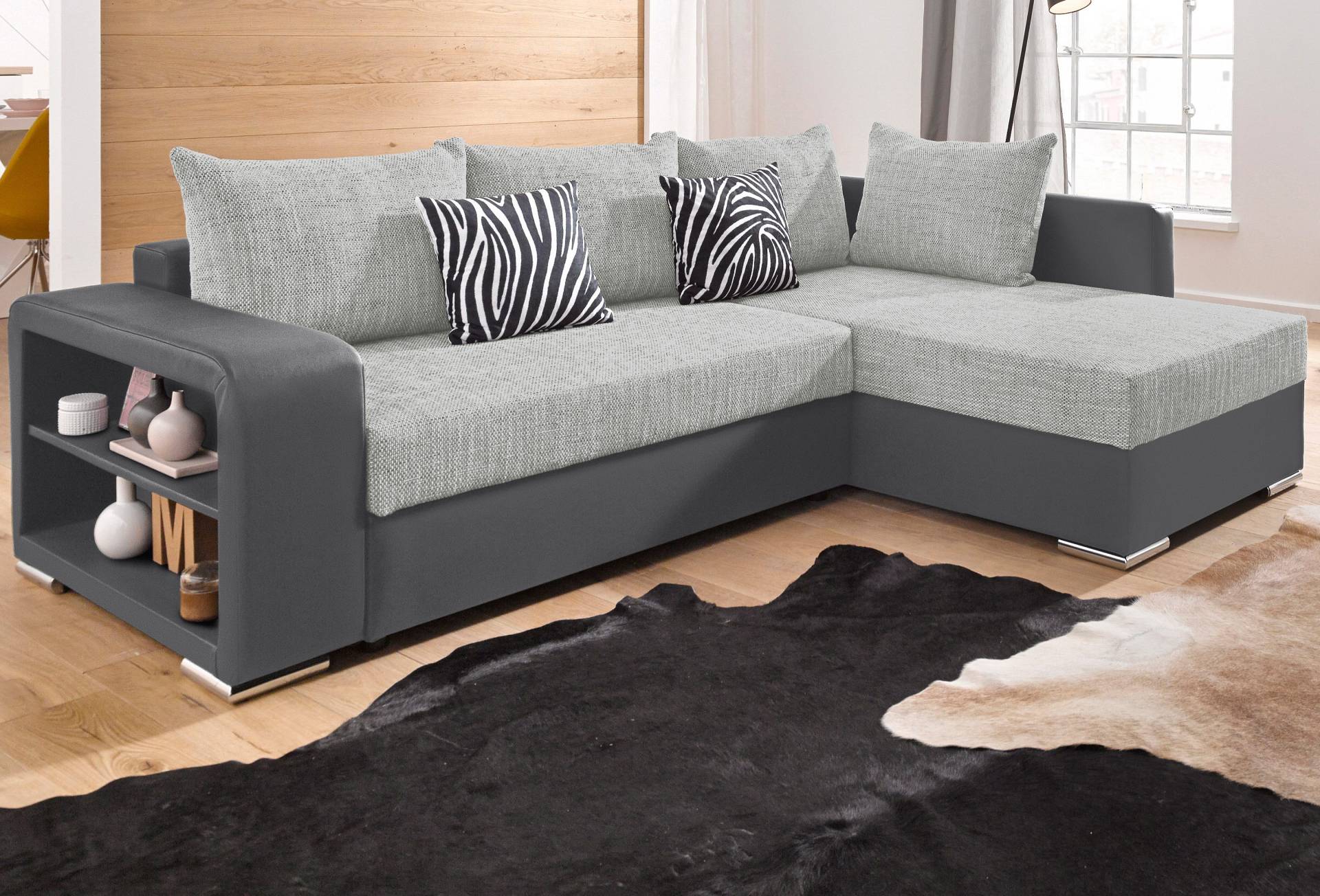 COLLECTION AB Ecksofa »John L-Form«, mit Bettfunktion, wahlweise mit Federkern von COLLECTION AB