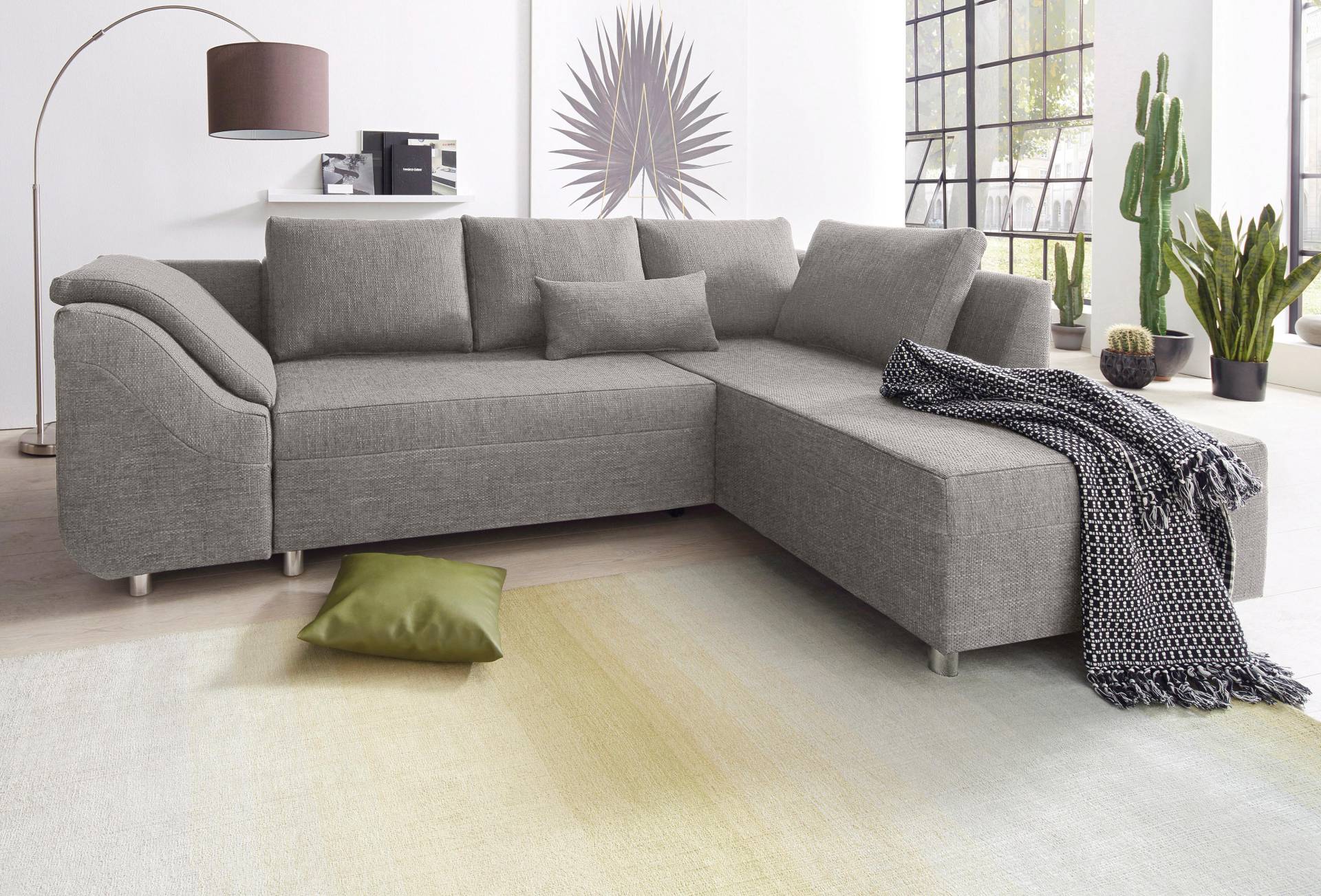 COLLECTION AB Ecksofa »Sally L-Form«, mit und ohne Bettfunktion, inklusive loser Rücken- und Zierkissen von COLLECTION AB