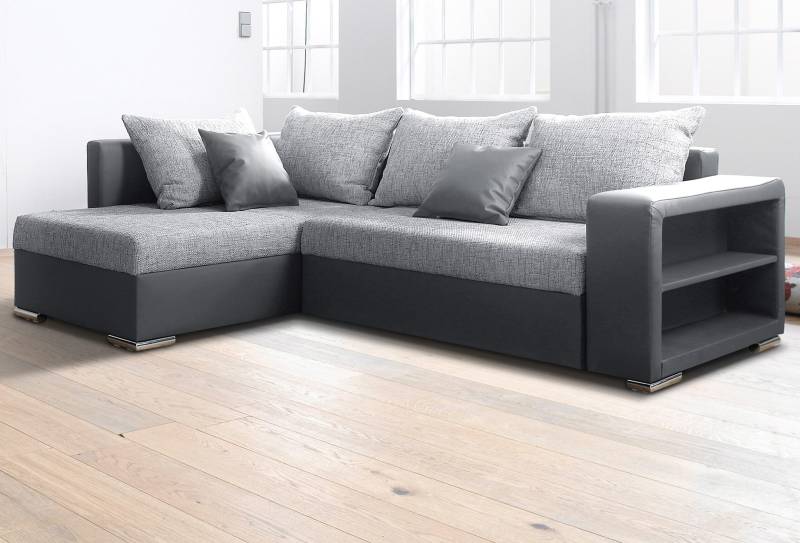 COLLECTION AB Ecksofa John, mit Bettfunktion, mit Rücken- und Zierkissen von COLLECTION AB