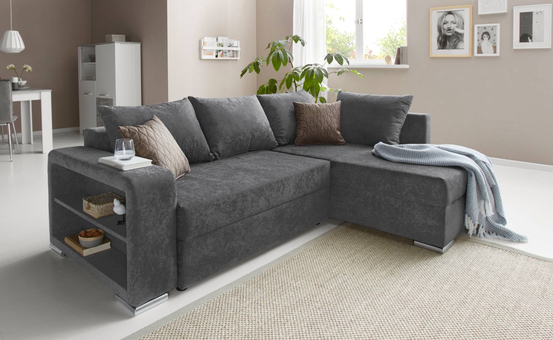 COLLECTION AB Ecksofa »John L-Form«, inklusive Bettfunktion und Bettkasten von COLLECTION AB