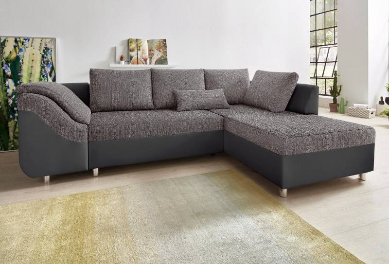 COLLECTION AB Ecksofa »Sally L-Form«, mit und ohne Bettfunktion, inklusive loser Rücken- und Zierkissen von COLLECTION AB