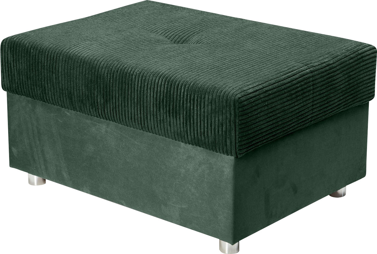 COLLECTION AB Hocker »Italia«, Inklusive komfortablen Federkerns, in Cord-Samt Mix von COLLECTION AB