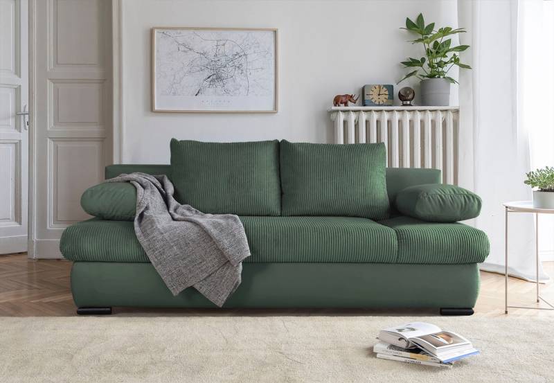 COLLECTION AB Schlafsofa »30 Jahre Jubiläums-Modell Chicago«, mit Bettfunktion und Bettkasten, im Cord-Samt Mix von COLLECTION AB