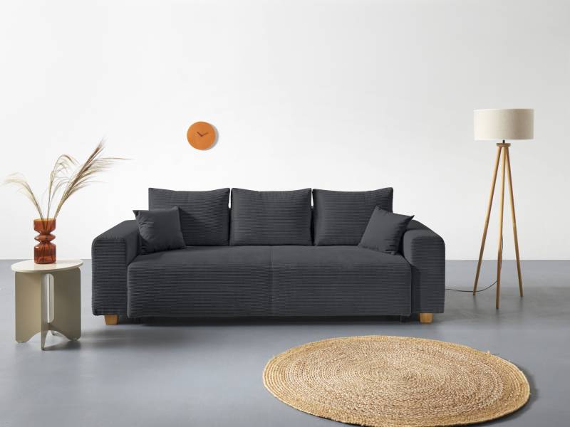 COLLECTION AB Schlafsofa Yves, mit Bettkasten, Bettfunktion und 2 Zierkissen von COLLECTION AB