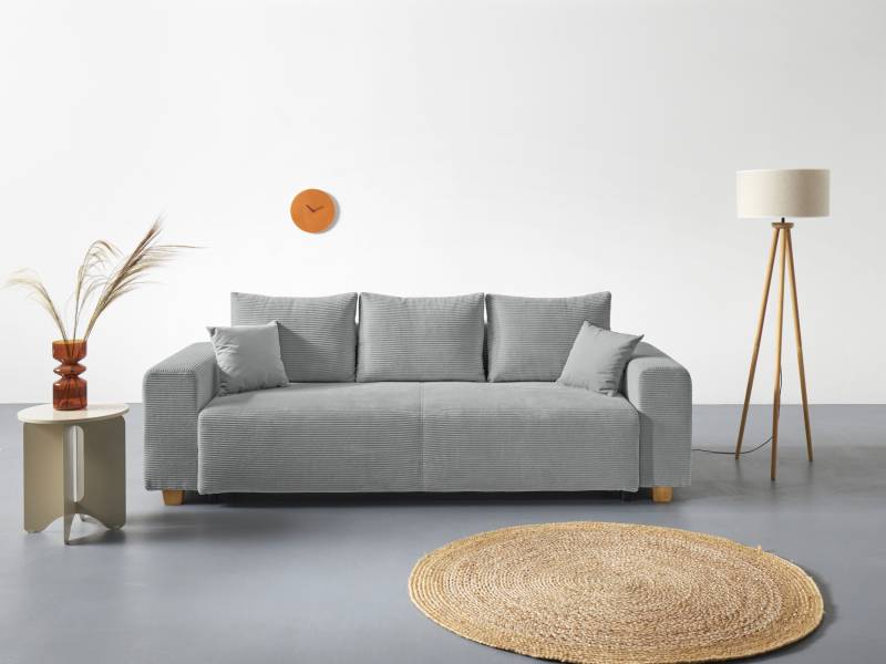 COLLECTION AB Schlafsofa Yves, mit Bettkasten, Bettfunktion und 2 Zierkissen von COLLECTION AB