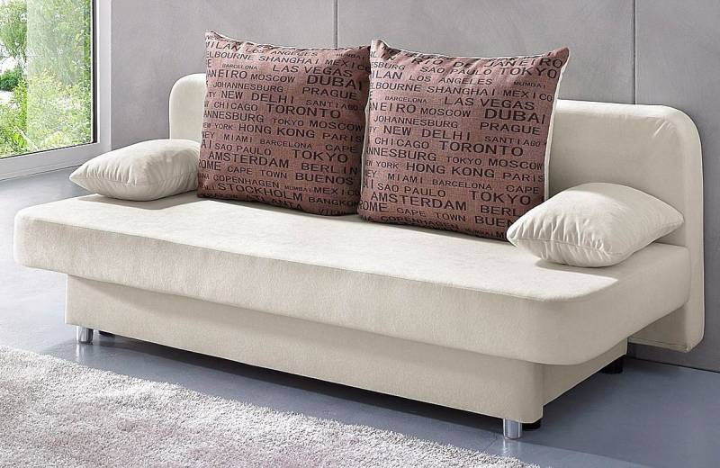 COLLECTION AB Schlafsofa »Ulla inkl. Bettfunktion und Bettkasten«, Schlafsofa,Bettfunktion,Bettkasten,inkl. Rückenkissen,Armlehnekissen von COLLECTION AB