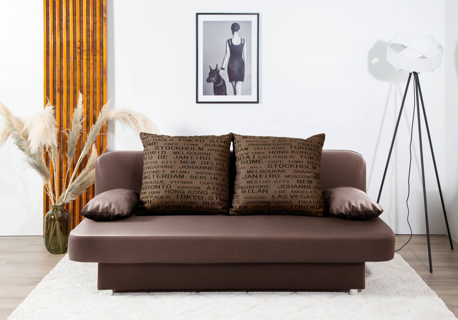 COLLECTION AB Schlafsofa »Ulla inkl. Bettfunktion und Bettkasten«, Schlafsofa,Bettfunktion,Bettkasten,inkl. Rückenkissen,Armlehnekissen von COLLECTION AB