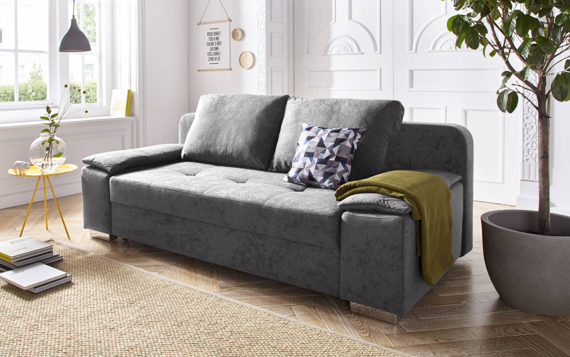 COLLECTION AB Schlafsofa »Paula«, mit Federkern, inklusive Bettfunktion und Bettkasten von COLLECTION AB