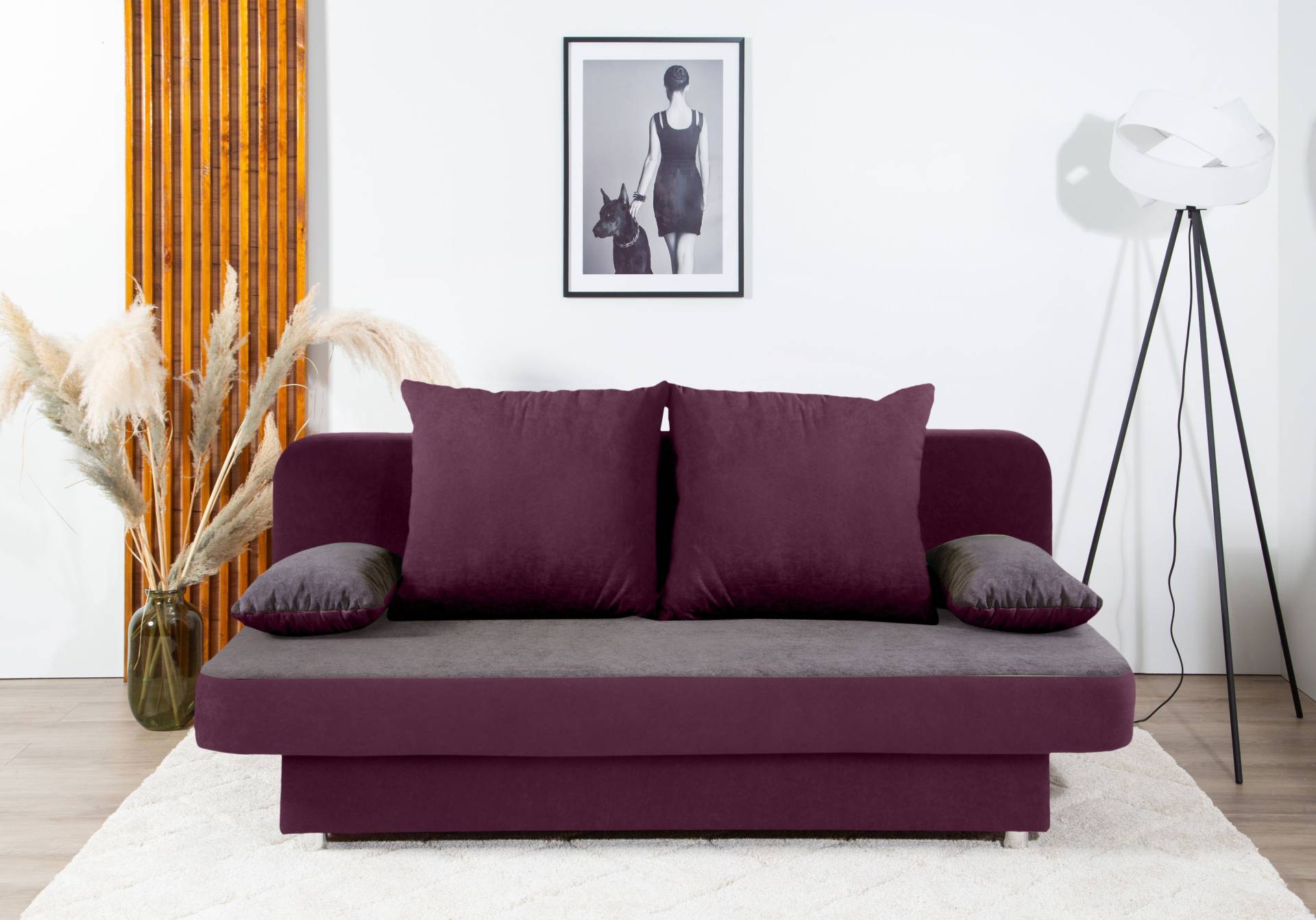 COLLECTION AB Schlafsofa »Ulla inkl. Bettfunktion und Bettkasten«, Schlafsofa,Bettfunktion,Bettkasten,inkl. Rückenkissen,Armlehnekissen von COLLECTION AB