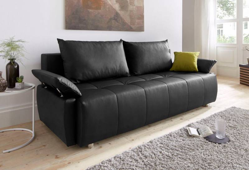 COLLECTION AB Schlafsofa »Funtastic«, mit Federkern, Bettfunktion, inklusive 2 Rücken- und 1 Zierkissen von COLLECTION AB