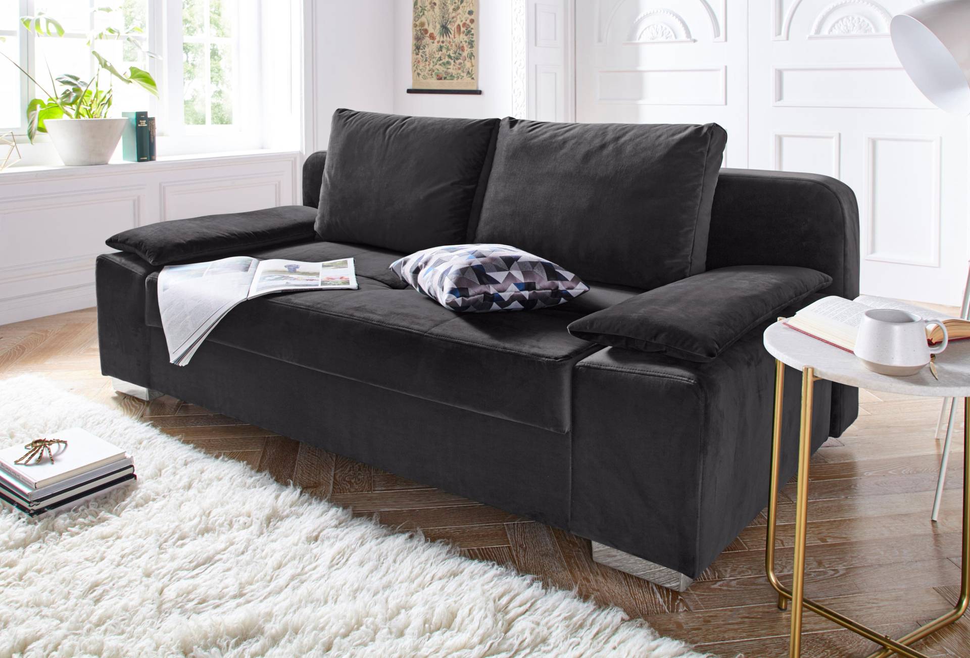 COLLECTION AB Schlafsofa »Paula«, mit Federkern, inklusive Bettfunktion und Bettkasten von COLLECTION AB