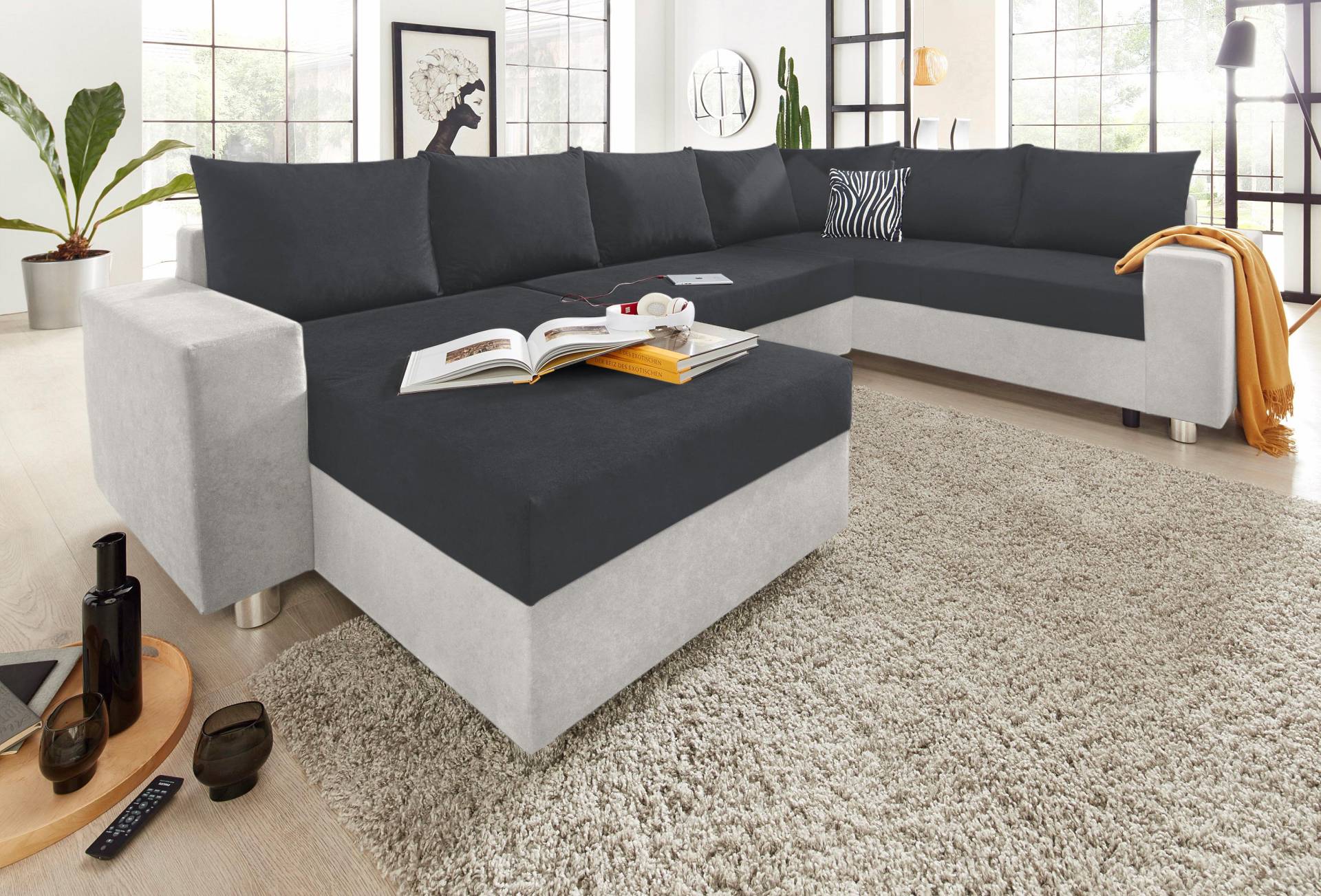 COLLECTION AB Wohnlandschaft »Paris U-Form«, mit Federkern, wahlweise mit Bettfunktion und Bettkasten COLLECTION AB Wohnlandschaft »Paris U-Form«, mit Federkern, wahlweise mit Bettfunktion und Bettkasten von COLLECTION AB