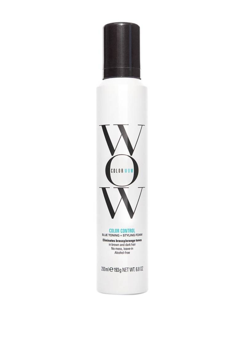 Color Wow Color Control Blue Toning + Styling Foam Farbkorrektur Leave-in für dunkles Haar 200 ml von COLOR WOW