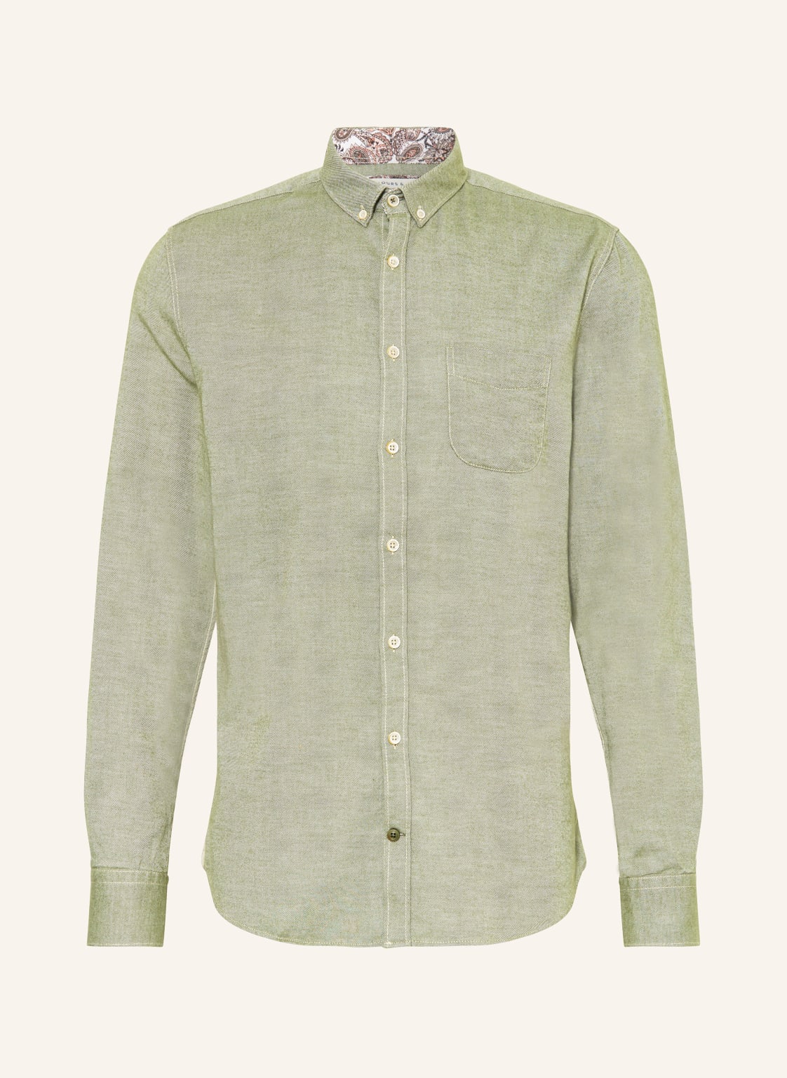 Colours & Sons Hemd Regular Fit gruen von COLOURS & SONS