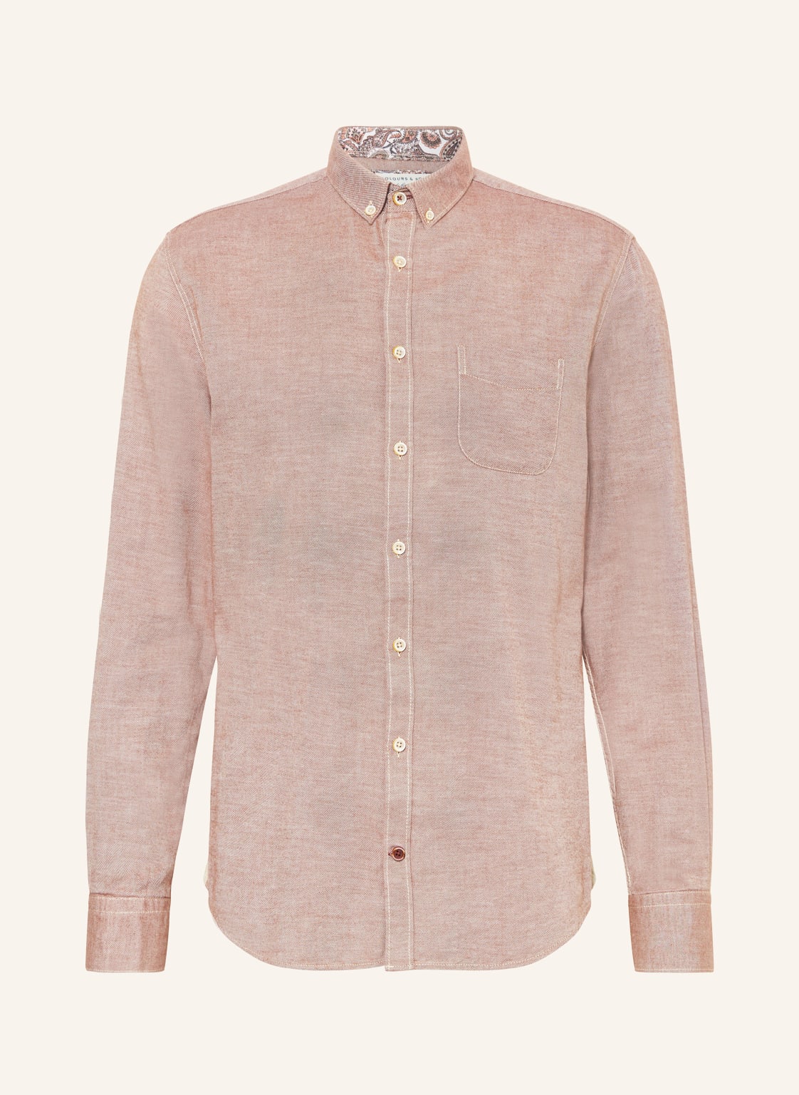 Colours & Sons Hemd Regular Fit rosa von COLOURS & SONS