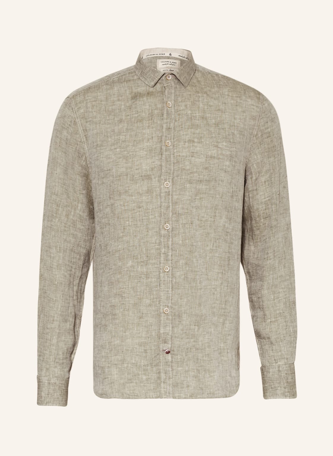 Colours & Sons Leinenhemd Regular Fit gruen Colours & Sons Leinenhemd Regular Fit gruen von COLOURS & SONS