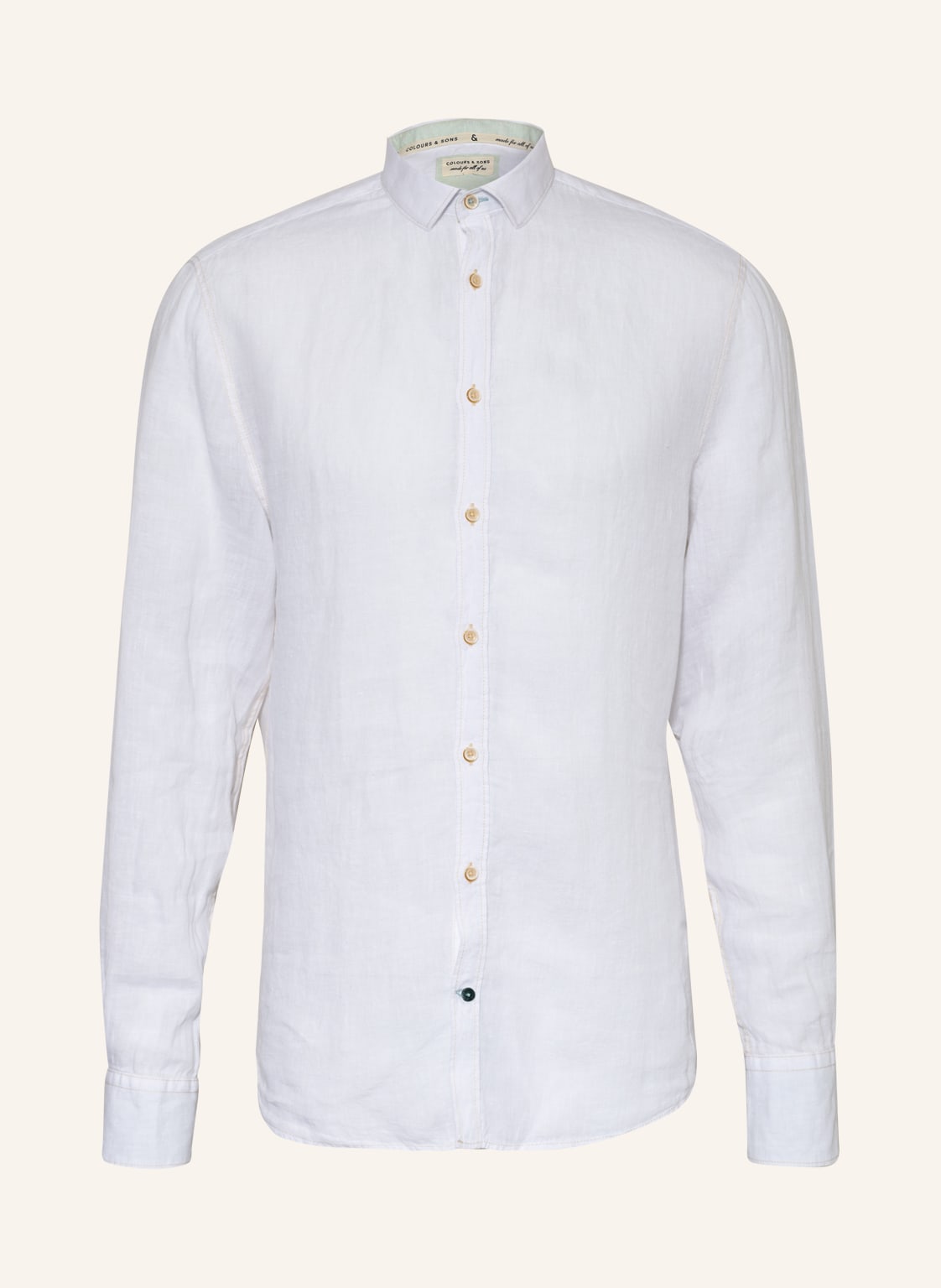 Colours & Sons Leinenhemd Regular Fit weiss Colours & Sons Leinenhemd Regular Fit weiss von COLOURS & SONS