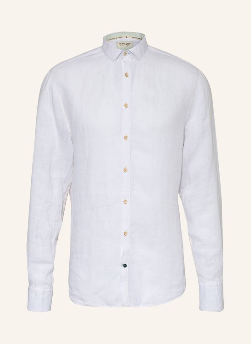 Colours & Sons Leinenhemd Regular Fit weiss von COLOURS & SONS