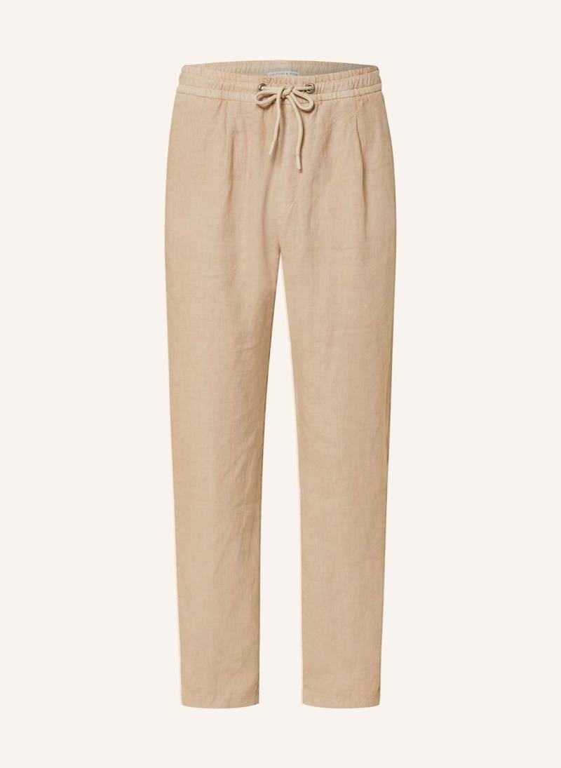 Colours & Sons Leinenhose Im Jogging-Stil beige von COLOURS & SONS