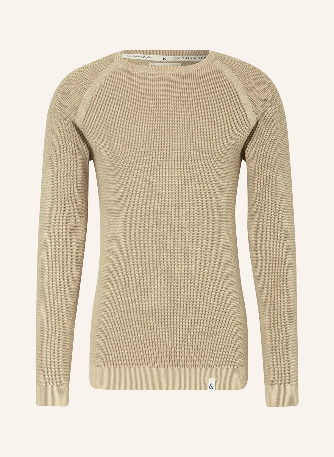 Colours & Sons Pullover beige von COLOURS & SONS