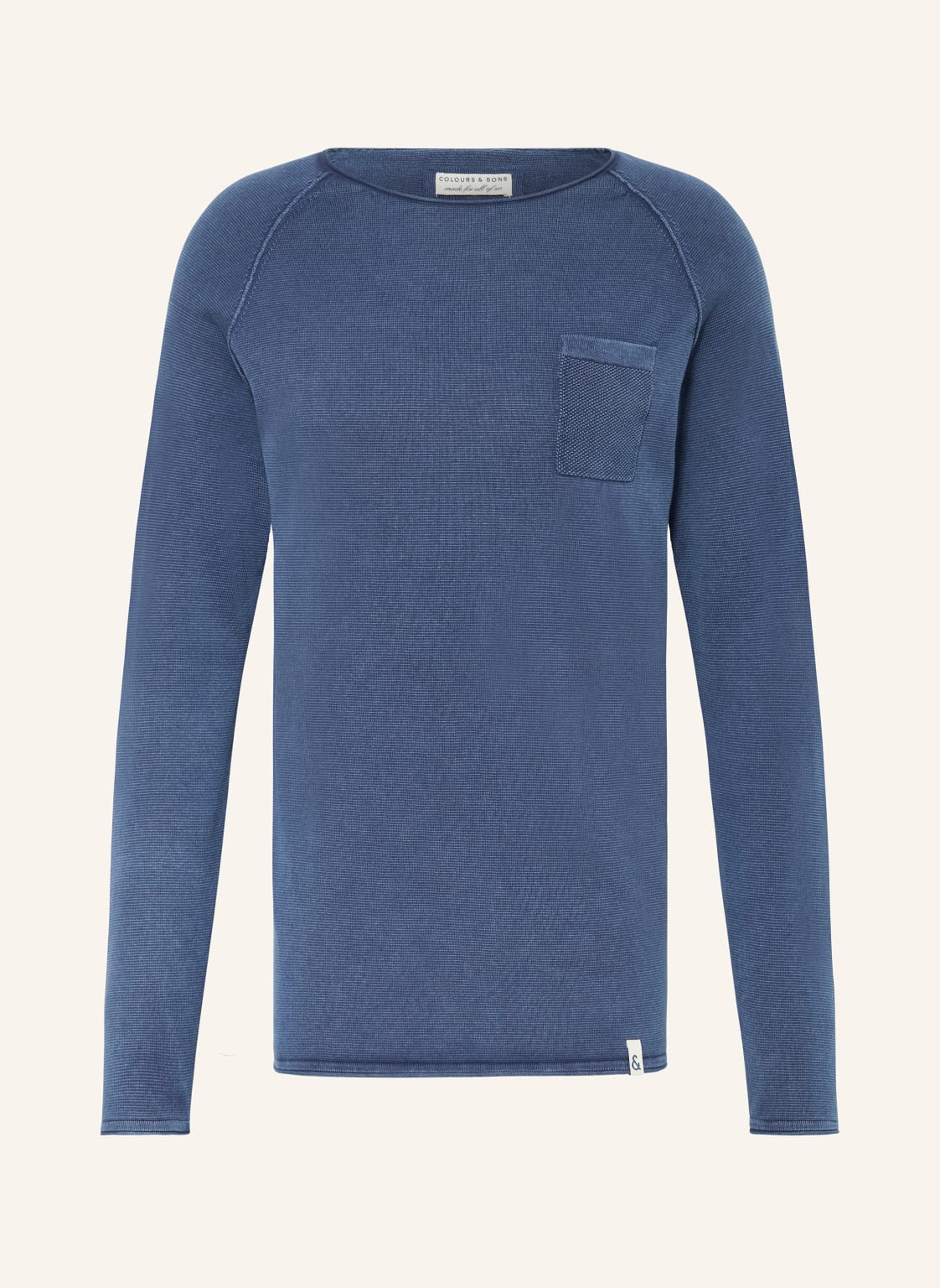 Colours & Sons Pullover blau von COLOURS & SONS