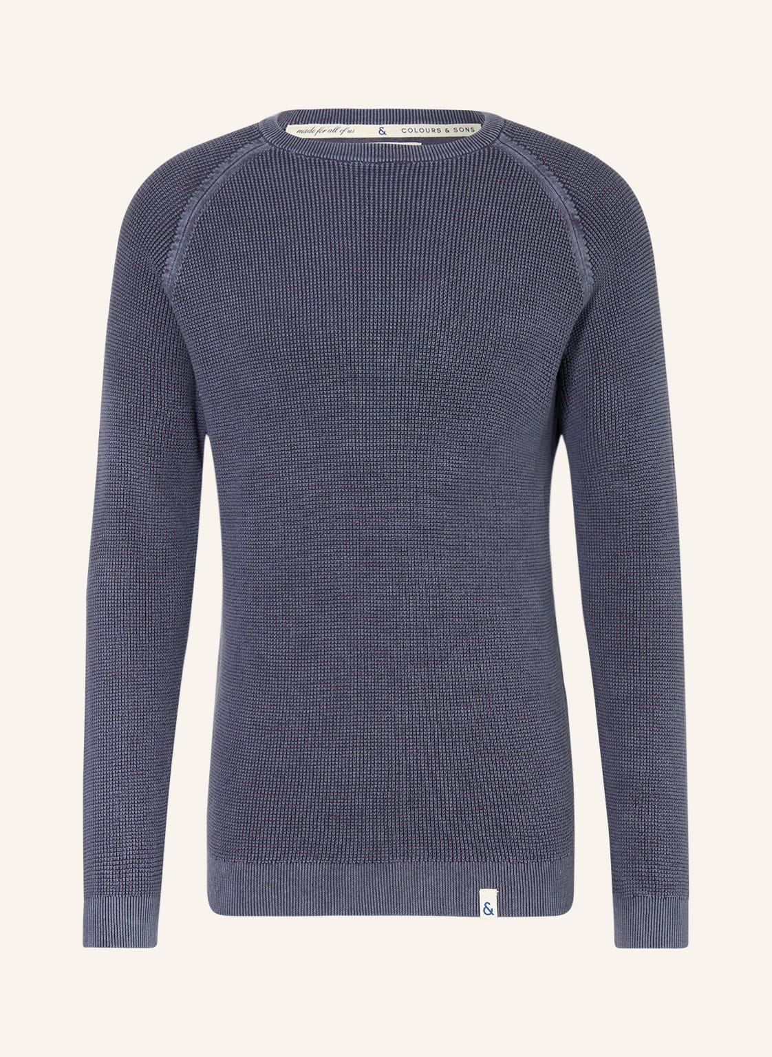 Colours & Sons Pullover blau von COLOURS & SONS