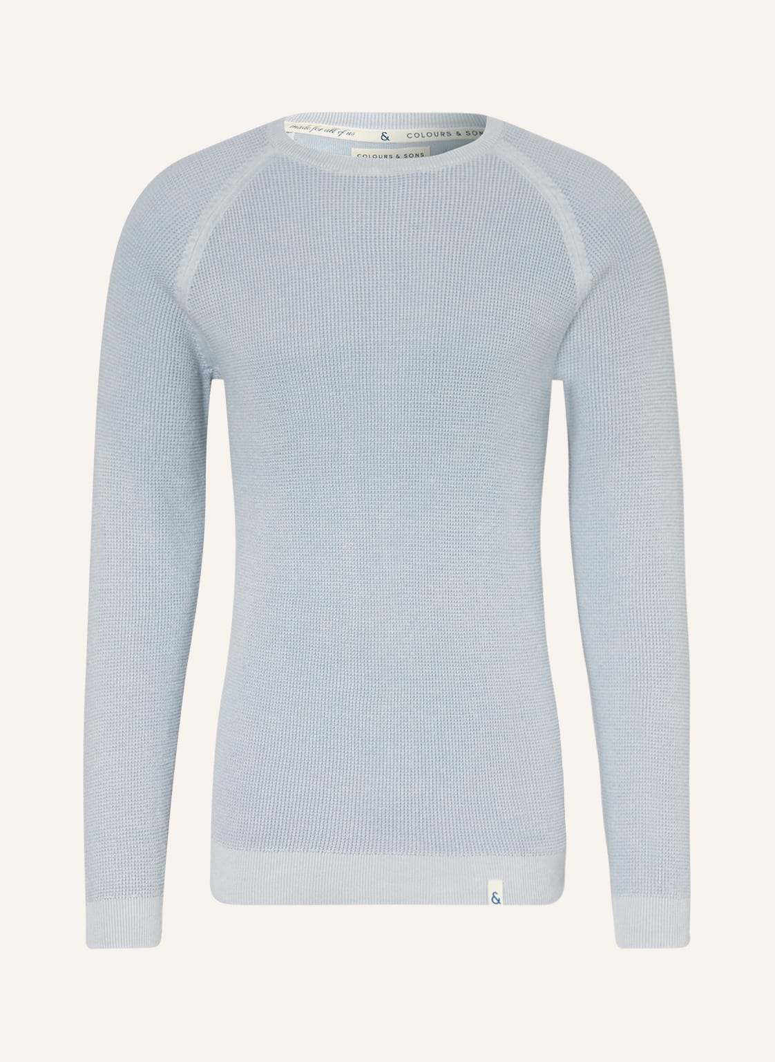 Colours & Sons Pullover blau von COLOURS & SONS